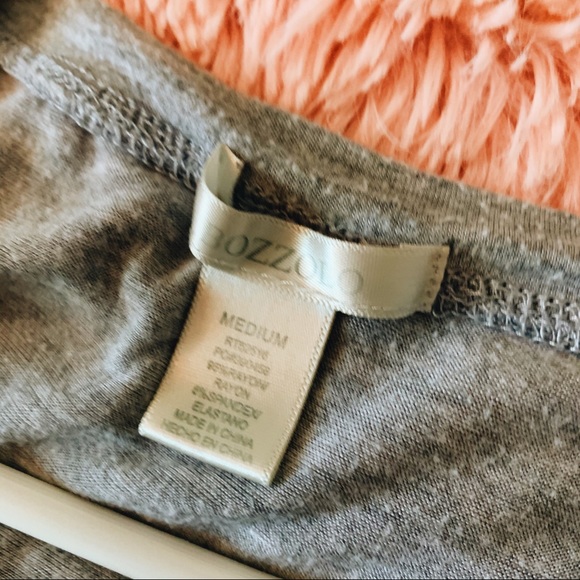 Lounge Gray Cropped Loose V Neck - Picture 7 of 7